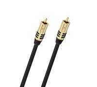 Oehlbach NF Sub - Cable de subwoofer RCA (Redondo, 10 m, OFC), Color Negro