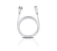 Oehlbach Powercord C13 - Cable alargador para enchufe tipo F (5 m, 1 unidad), color blanco