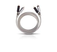 Oehlbach Silver Express - Cable RCA de Audio 2,0 m Plata