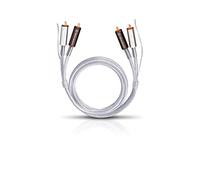 Oehlbach Silver Express Plus 50 - Cable audio RCA de 0.50 m, Plata