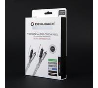 Oehlbach Silver Express Plus Phono NF Cable RCA Dorado 1,5 m
