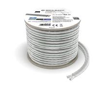 OEHLBACH Silverline SP-40 - Cable de altavoz estéreo HI-FI con SPOFC (cobre plateado, 2 x 4 mm², 20 m)
