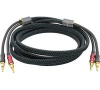 Oehlbach Transform Dual Plug - Cable para altavoces con conectores banana y terminales intercambiables, cobre OFC de 300 W de potencia, excelente conductividad, conectores flexibles, chapado en oro de