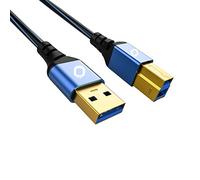 OEHLBACH USB Plus B3 - USB 3.0 - Cable de audio de impresora tipo A a tipo B - revestimiento de PVC - OFC, azul/negro - 50 cm