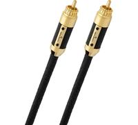 OEHLBACH XXL Black Connection Digital - Cable coaxial digital de alta gama (fabricado en Alemania, piel auténtica), color negro