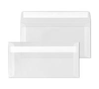 ÖKI Sobres transparentes C5/6, 50 unidades, 110 x 220 mm, 100 g, color blanco transparente