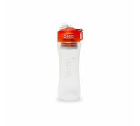 ÖKO Botella filtrante naranja 650 ml para transformar el agua no potable en agua bebible eliminando virus, pesticidas, bacterias, protozoos, cloro, herbicidas, PFAS, plomo, flúor, micro plásticos...
