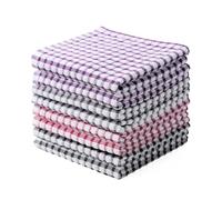 Oeleky Paños de Cocina 100% algodón para Lavar Platos, Trapos de Cocina de 12 x 12 Pulgadas, paños de Cocina absorbentes, Paquete de 8, paños de Limpieza de Secado rápido (Mezcla 3, 12 x 12 Pulgadas)