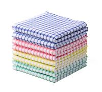 Oeleky Paños de Cocina para Lavar Platos, Trapos de Cocina superabsorbentes, paños de Limpieza de Rizo de algodón, Paquete de 8, 12 x 12 Pulgadas