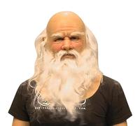 Oellinx - Máscara de látex para hombre viejo máscara realista de Halloween Máscara facial de látex suave para Halloween Cosplay Party (D)