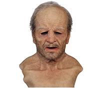 Oellinx Máscara de látex realista para disfraz de Halloween (C)