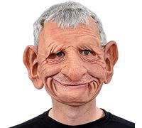 Oellinx Máscara del Hombre Viejo de Látex, Realista, Halloween, Facial, Arrugas Humanas, Látex Suave, Fiesta, Cosplay, Unisex, 12 Años en Adelante