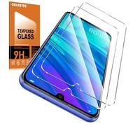Oelrstfe 2 Piezas Protector Pantalla Para Huawei P Smart 2019/2020/Honor 10 Lite/Honor 8A Cristal Templado Dureza 9H Antiarañazos Antihuellas Sin Burbujas Ultra HD Transparente Vidrio Película