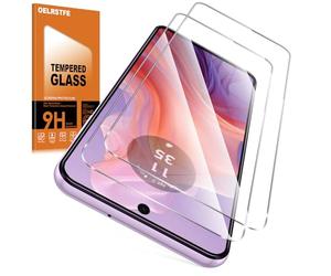 Oelrstfe 2 Piezas Protector Pantalla Para Motorola Moto E14/G04/G04S Cristal Templado Dureza 9H Antiarañazos Antihuellas Sin Burbujas Ultra HD Transparente Ultra Resistente Vidrio Película