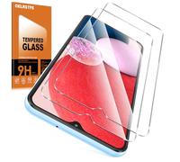 Oelrstfe 2 Piezas Protector Pantalla Para Samsung Galaxy A13 4G/5G Cristal Templado Dureza 9H Antiarañazos Antihuellas Sin Burbujas Ultra HD Transparente Ultra Resistente Vidrio Película