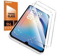 Oelrstfe 2 Piezas Protector Pantalla Para Samsung Galaxy A34 5G Cristal Templado Dureza 9H Antiarañazos Antihuellas Sin Burbujas HD Transparente Ultra Resistente Vidrio Película