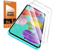Oelrstfe 2 Piezas Protector Pantalla Para Samsung Galaxy A51 4G/5G Cristal Templado Dureza 9H Antiarañazos Antihuellas Sin Burbujas Ultra HD Transparente Ultra Resistente Vidrio Película