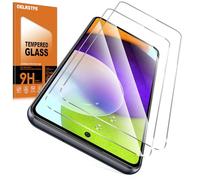 Oelrstfe 2 Piezas Protector Pantalla Para Samsung Galaxy A52s 5G/A52 4G/5G Cristal Templado Dureza 9H Antiarañazos Antihuellas Sin Burbujas Ultra HD Transparente Ultra Resistente Vidrio Película