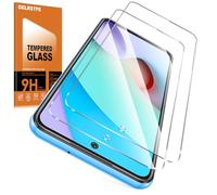 Oelrstfe 2 Piezas Protector Pantalla Para Xiaomi Redmi 10/10 Prime Cristal Templado Dureza 9H Antiarañazos Antihuellas Sin Burbujas HD Transparente Ultra Resistente Vidrio Película