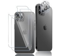 Oelrstfe 2 Piezas Trasera Protector de Pantalla para iPhone 11 Pro Max con 2 Protector de Lente de Cámara,Trasero Cristal Templado,9H Dureza Transparente HD Antiarañazos Sin Burbujas Vidrio Película