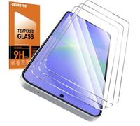 Oelrstfe 3 Piezas Protector Pantalla Para Samsung Galaxy A36 Cristal Templado Dureza 9H Antiarañazos Antihuellas Sin Burbujas Ultra HD Transparente Ultra Resistente Vidrio Película