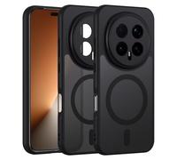 Oelrstfe para Honor Magic 8 Pro Funda Compatible con MagSafe, [Protección de Cámara] Magnética Translúcida Trasera Antigolpes Case para Honor Magic 8 Pro, Negro