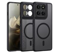 Oelrstfe para Motorola Moto Edge 60 Pro Funda Compatible con MagSafe, [Protección de Cámara] Magnética Translúcida Trasera Antigolpes Case para Motorola Moto Edge 60 Pro, Negro