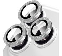 Oelrstfe Protector de Lente Cámara para iPhone 17 Pro,Película Protectora de Camara Lentes,Cristal Vidrio Templado HD Transparente Dureza 9H Anti-arañazo Sin Burbujas Protección,Plata