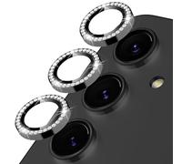 Oelrstfe Protector de Lente Cámara para Samsung Galaxy A55/A35 5G,Película Protectora de Camara Lentes,Cristal Vidrio Templado HD Transparente Dureza 9H Anti-arañazo Sin Burbujas Protección,Negro