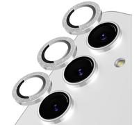 Oelrstfe Protector de Lente Cámara para Samsung Galaxy A55/A35 5G,Película Protectora de Camara Lentes,Cristal Vidrio Templado HD Transparente Dureza 9H Anti-arañazo Sin Burbujas Protección,Plata