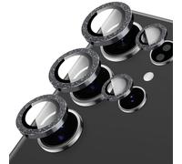 Oelrstfe Protector de Lente Cámara para Samsung Galaxy S24 Ultra,Película Protectora de Camara Lentes,Cristal Vidrio Templado HD Transparente Dureza 9H Anti-arañazo Sin Burbujas Protección,Negro