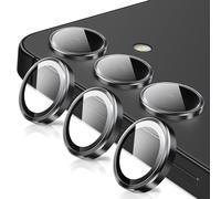 Oelrstfe Protector de Lente Cámara para Samsung Galaxy S25 5G,Película Protectora de Camara Lentes,Cristal Vidrio Templado HD Transparente Dureza 9H Anti-arañazo Sin Burbujas Protección,Negro