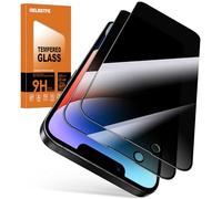 Oelrstfe Protector Pantalla de Privacidad para iPhone 14/13 Cristal Templado Anti Espía Protectora Vidrio Película Dureza 9H Anti-arañazo Sin Burbujas Privacy Screen Protector,2 Piezas