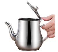 Ölsieb - Fettbehälter Mit Feinmaschigem Sieb | Edelstahl Fettkanne Mit Deckel | Edelstahl Home Kitchen Tool, Direkt Erhitzbar (Induktion & Offene Flamme)