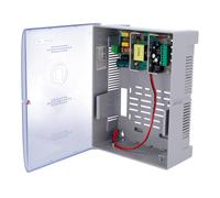 OEM AC-12DC5A-BAT17AH-P Alimentador para control de acceso - Configurable NO/NC - Salida DC 12.5-13.8V / 5A - Caja de plástico -