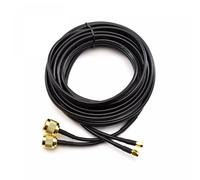 OEM Cable coaxial doble dorado N macho a SMA macho de 7,5 m | Extensión RF de 50 ohmios para routers LTE y antenas CC-NM-SM-7.5-D-G