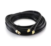 OEM Cable coaxial doble SMA macho a SMA hembra de 10 m para antenas y routers LTE CC-SM-SF-10-D