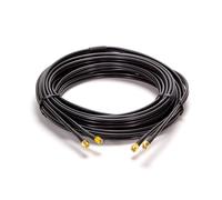 OEM Cable coaxial doble SMA macho a SMA macho de 10 m para RF y microondas, baja pérdida, banda CF200 CC-SM-SM-10-D
