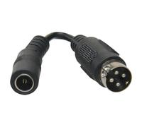 OEM CON-DC-HIK Adaptador DC - 105 mm de largo - Conector hembra Mini Din - Conector macho estándar - Adapta alimentador estándar
