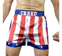 OEM Creed Rocky Hombre Apollo Johnson Movie Boxing American Flag Shorts Trunks Boxers (M)