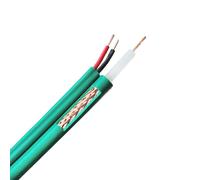 OEM DEM-1318 DEM-1318 Cable coaxial KX6 combi de RG-59+2 X 0,81 Rollo de 300 mts. Color VERDE.