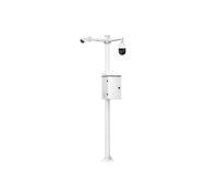 OEM KIT-BACULO-60-BLANCO Zerlegbarer 6 m hoher Mast aus weiß verzinktem Stahl mit Halterung für Kamera und Speed