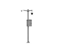 OEM KIT-BACULO-60-GRIS Zerlegbarer 6-m-Mast aus verzinktem Stahl in grauer Farbe mit Halterung für Kamera und Speed-Dome