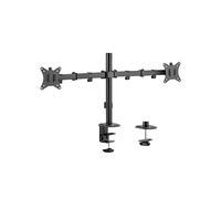 OEM LDT66-C024 Poste para doble monitor - Instalación en mesa - Carga máxima 9Kg - Inclinación -45º +45º - VESA 75x75 - VESA 100
