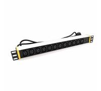 OEM PDU 19" 1U, 12 tomas IEC C13, entrada Schuko, 16 A, 3,5 kW PDU12C13ASP