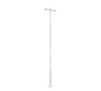 OEM POLE-600-D Báculo para CCTV - 6 metros de altura - Fabricado en acero galvanizado - 5 piezas de 1,2 metros que constituyen e