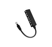 OEM RJ45-SPLIT-4P Passiver RJ45-Splitter. - Signalverteilung mit geringen Verlusten. - Teilt 1 Stecker in 4 Buchsen. - Fa