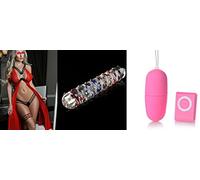 OEM SYSTEMS Consolador de cristal + huevo vibrador