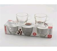 OEM SYSTEMS Pack de 6 Vasos CAFFEBRASIL 75CC, Light, 6 Unità (Confezione da 1)