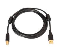 OEM USB1-5-P Cable USB 2.0 - Para Impresora - Conectores tipo A/M-B/M - Longitud 5,0 m - Alta calidad (28AWG+22AWG - Color negro